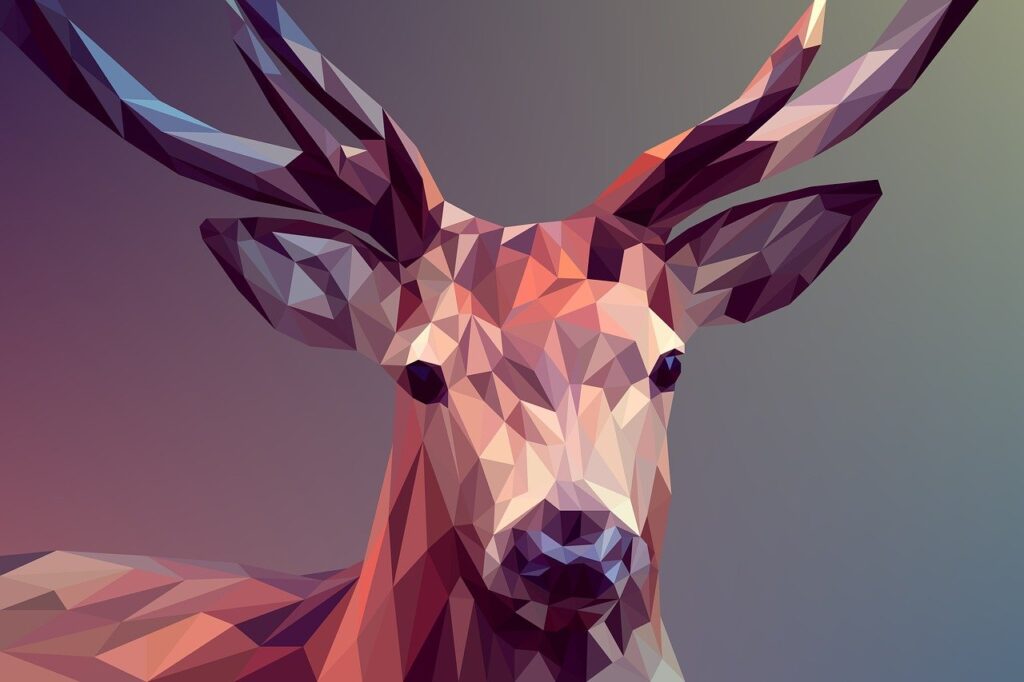 deer, polygons, art-3275594.jpg