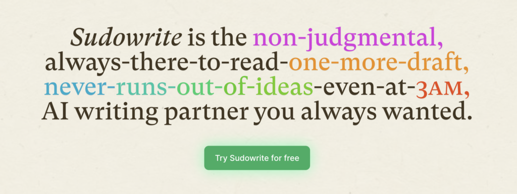 Sudowrite website